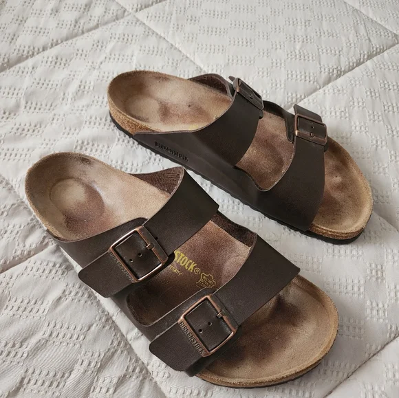 Birkenstock | Shoes | Birkenstock Dark Brown Double Strap  display picture 3